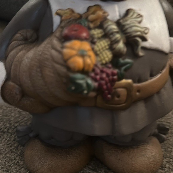 Happy Thanksgiving Forefathers Bear Ceramic - Picture 2 of 5